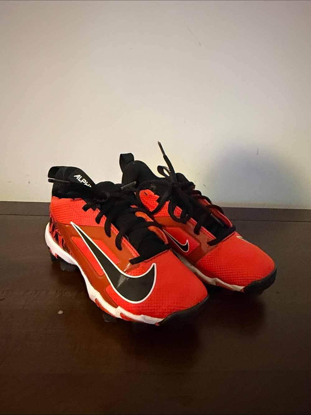 Nike Kids' Red and Black Sports Cleats